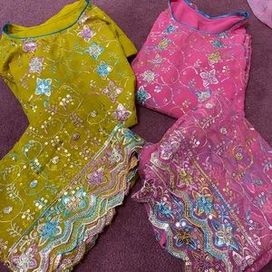 Salwar kameez yellow indian dress